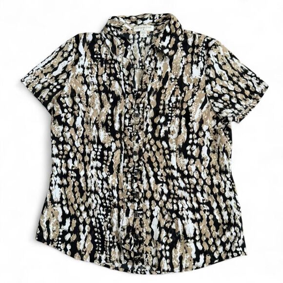 Coldwater Creek Tops - Coldwater Creek Snake Print Blouse Size M